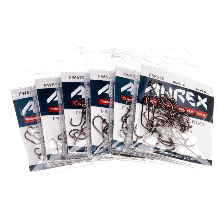 Ahrex Fw570 Dry Long Barbed #4 Trout Fly Tying Hooks